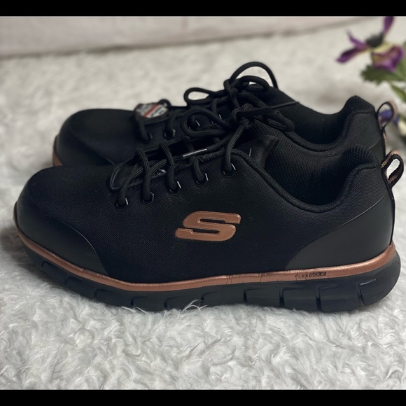 Skechers Work slip Resistant mens shoes size 9.5 - Picture 7 of 16